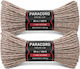 Set Două Frânghii Paracord Premium Depox Camuflaj Deșert Rezistență 250 Kg Nailon 30 M