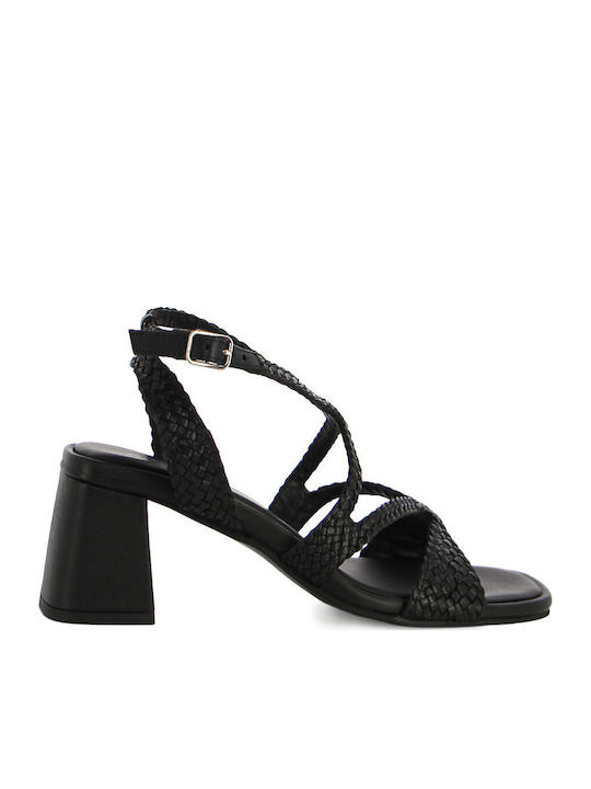 Gioseppo Damen Sandalen Schwarze Leder