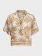 Short Sleeve Women's Shirt Yellow