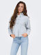 Long Sleeve Women's Denim Shirt Light Blue
