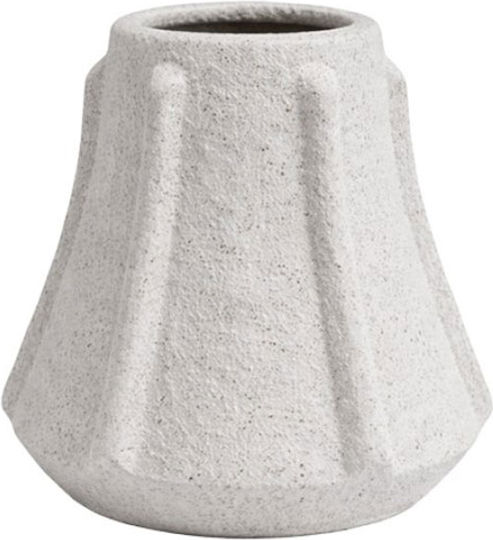 Espiel Decorative Ceramic White Vase 16.5x16.5xH16.5cm
