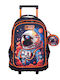 Must Team School Trolley Bag Elementary with Water Bottle Holder Multicolour 30L 34 x 20 x 44cm