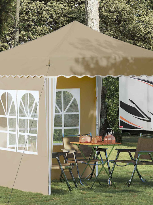 vidaXL Rola De Protecție Solară Sideway Pentru Grădină Bej 1.95x1.95m