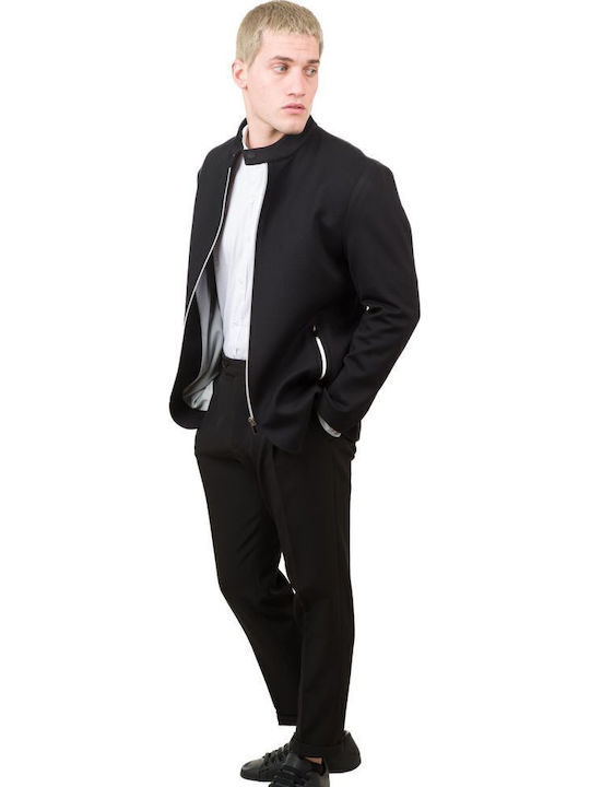 Langärmelig Overshirt Schwarz