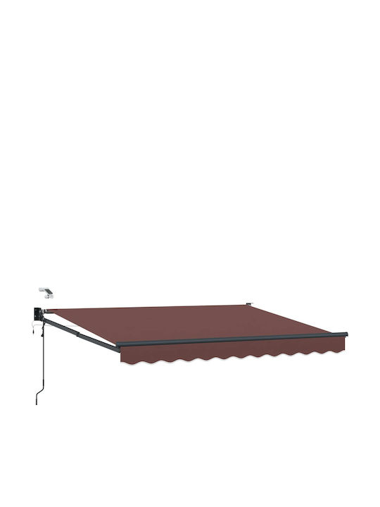vidaXL Terrasse Zelt mit LEDs Braune 3,5x2,5m