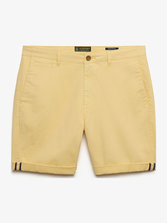 Superdry M D1 Stud Ανδρική Βερμούδα Chino Κίτρινη