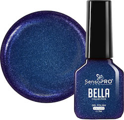 SensoPro Bella Gel Nail Polish Blue Sparkle 7ml