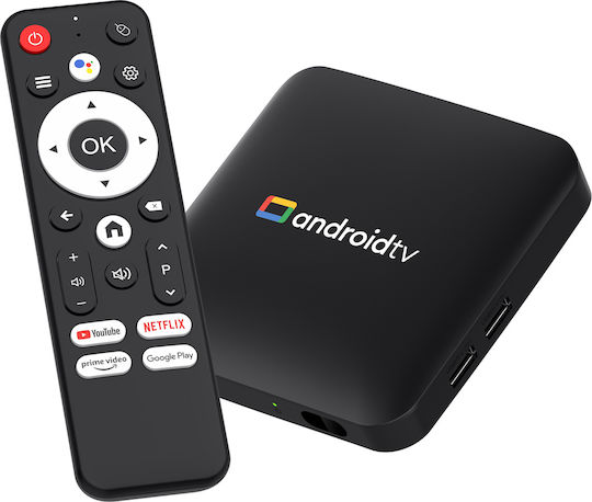 H96 Max TV Box S905L3 4K UHD με WiFi USB 2.0 2GB RAM και 16GB Αποθηκευτικό Χώρο με Λειτουργικό Android 14.0 και Google Assistant