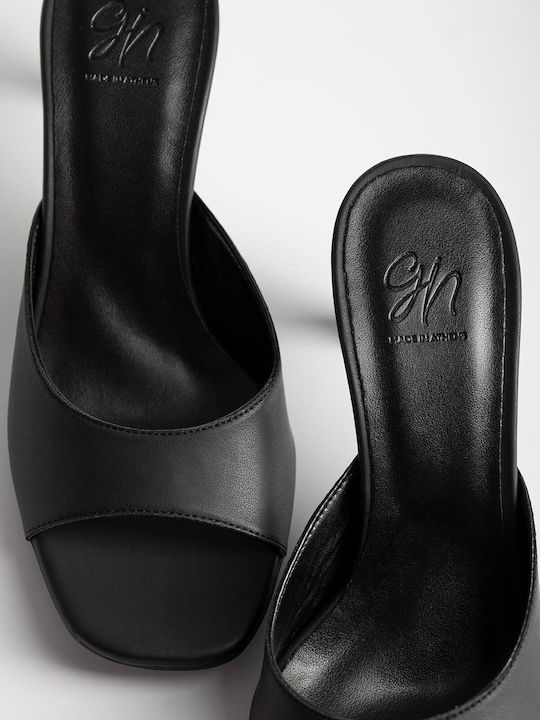 Gin Mules Cu Toc Subțire Înalt Negru Culoare K26-046-GIN-113-NEGRU