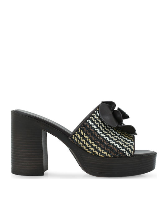 Tsakiris Mallas Mules With High Heel In Brown C...