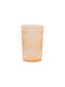 Water Glass Orange S/4 Classic 360ml/7.8x12.6cm
