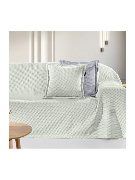 Guy Laroche Cooling Sofa Throw 2 Seater Velvet 170x250cm Verde