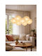 keleman White Ball Pendant Ceiling Light 20x20x60cm