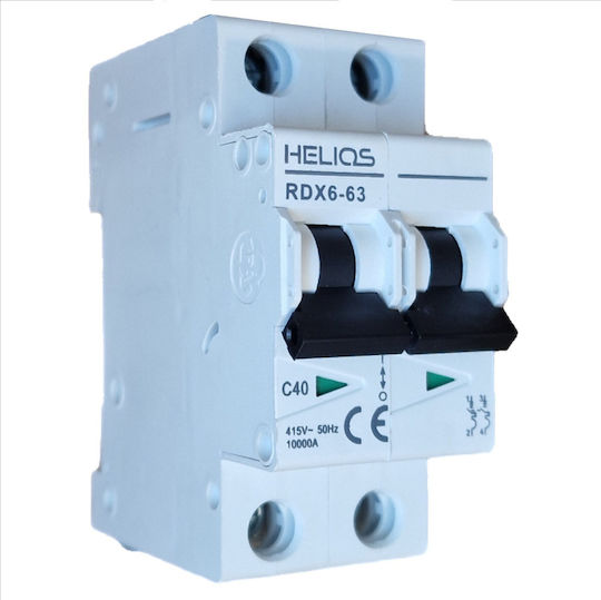 Helios Automatischer Leistungsschalter 40A Zweipolig AC MCB40A2P