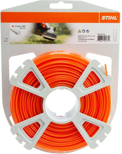 Stihl 00009302340 Кръгла Косачка Нишка Дължина 83m и Дебелина 2.4mm