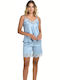 Zen Intimates Summer Women's Light Blue Pyjama Set