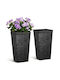 Vevor Set of 2 Black Plastic Planter Boxes