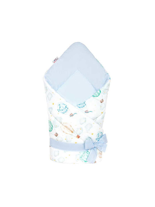 Bocioland Pătură Pepinieră Swaddling 100% Bumbac Albastră 80x80cm