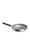 Cheffinger Non-stick Frying Pan 24cm Induction Wood Effect Handle Silver