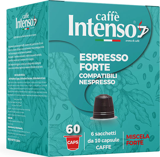 Κάψουλες Nespresso Συμβατές Intenso Caffe Forte 60 Τεμάχια