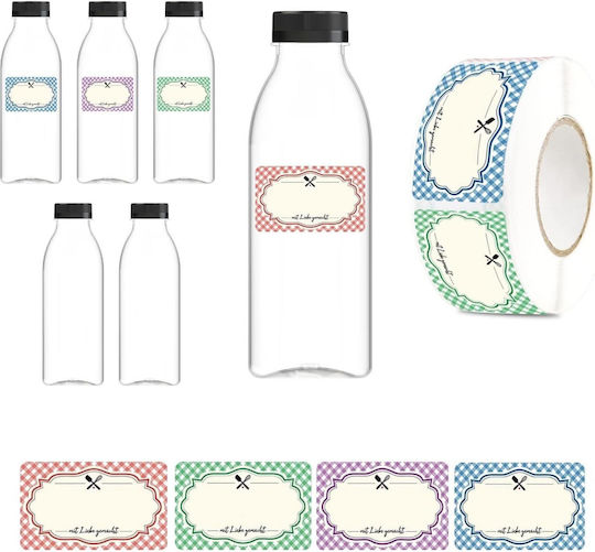 Wasserflasche Kunststoff mit Schraubdeckel Transparent 500ml 6 Stücke Wasserflasche Kunststoff mit Schraubdeckel Transparent 500ml 6 Stücke