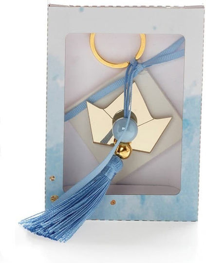 Christening Favor Paper Box Scented Base Gold Plexiglass Ship K-3 Christening Favor Sugared Almonds