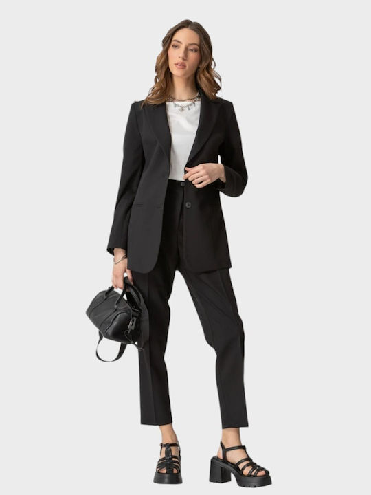 Chrisper Damen Blazer Schwarz