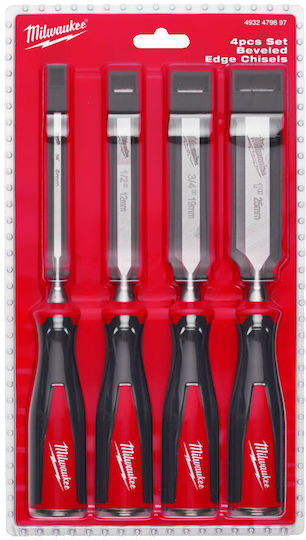 Set Dălți 4 Bucăți 6 12 19 25mm Mw