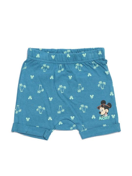 Παιδικό Σορτς/Βερμούδα Υφασμάτινο Mickey Mouse Πετρόλ