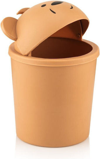 Viosarp Mülleimer Luftgefülltes Deckel Kunststoff Design Hippo 1,5l 13x21cm