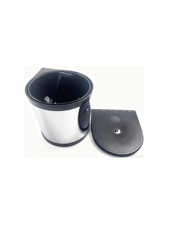 Homefit Mülleimer Für Schrank 8lt Edelstahl