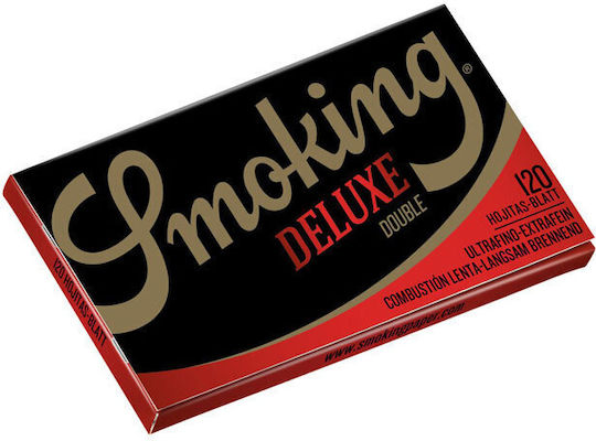 Smoking Deluxe Hârtii De Rulat Țigară Dublu 120 Foi De Hârtie 25 Bucăți