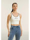 Women's White Sports Bra