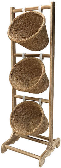Dekoratives Körbchen Holzkorb Braun