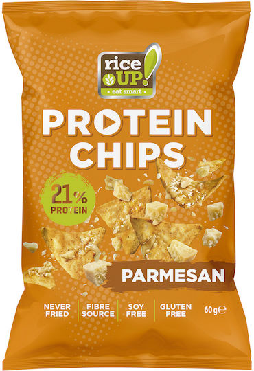 Rice Up Protein Chips 21% Πρωτείνη Parmesan 60g