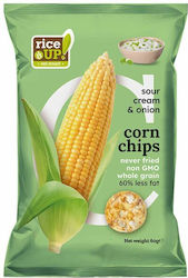 Rice Up Corn Chips Τσιπς Καλαμποκιού Sour Cream Onion 60g