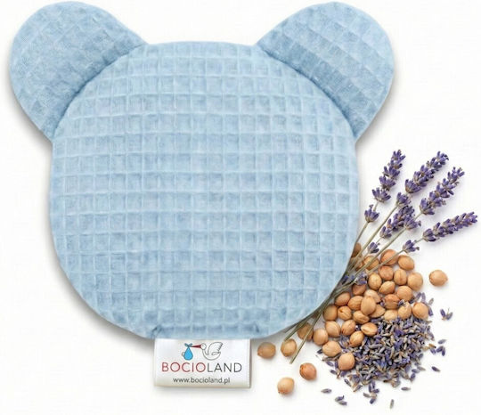 Bocioland Teddy Wärmflasche mit Kirschenkerne Blau