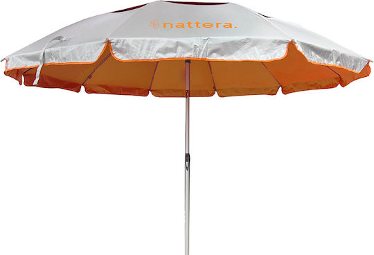 Nattera Umbrelă Pliabilă De Plajă Diametru 2.2m Portocalie