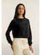 Sweatshirt Γυναικείο Φούτερ Μαύρο