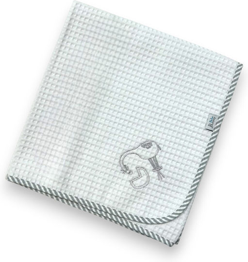 Bunny Bebe Giraffe Swaddle Blanket Pique Gri 80x90 cm