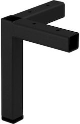 Roline 208 Picior de Mobilier din Oțel Negru Mat 93x120mm