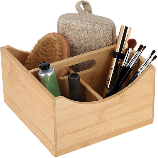 Organizer 4-Compartment 17x17x10 T-d Bamboo 8309195 17x17x10