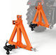 Vevor 3 Point Trailer Hitch 50.8mm Receiver 3 Pt Quick Hitch 3 Trailer Balls Tractor Tow Drawbar Adapter Category 1 Kubota Mahindra Ford Yanmar John Deere Massey Ferguson Orange