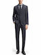 Men’s Suit Jacket with Slim Fit Blue
