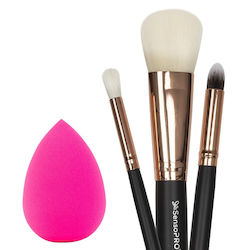 SensoPro Set Mit Make-up Pinsel Und Schwämme Für Pulver 3 Stück