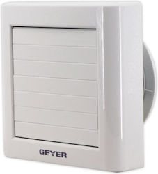 Geyer Επιτοίχιος Εξαεριστήρας Μπάνιου 100mm Λευκός