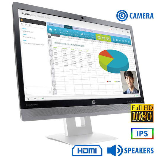 HP Monitor IPS Recondiționat Grade A EliteDisplay E240c 24" FHD 1920x1080
