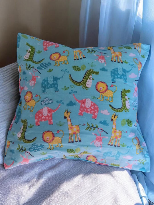 Kids Pillow Baby African Animal Dimensions 45*45 Eco Text Fabric