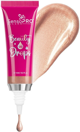 Sensopro Milano Beauty In Drops Iluminator Lichid Champagne