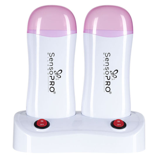Încălzitor Dublu de Ceară cu Suport Wax Expert Duo SensoPro Milano Roz